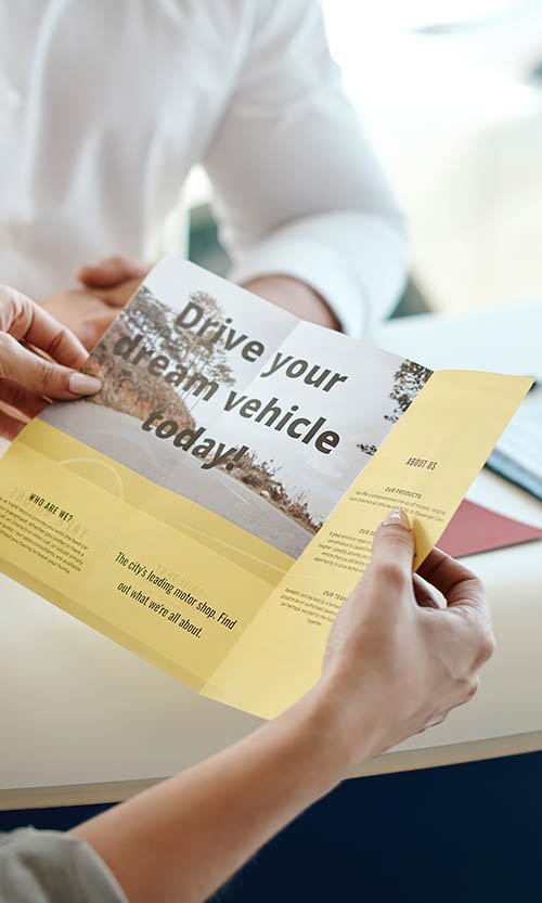 vehicle brochure