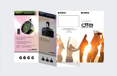 Product brochure design for Yamaha Malaysia
