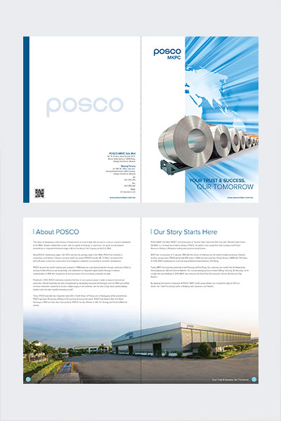 Company brochure design for POSCO