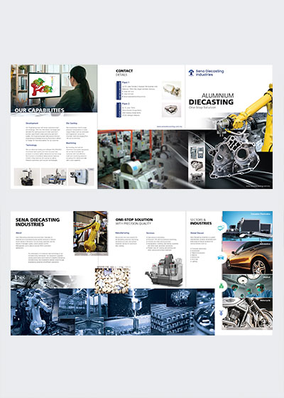 Brochure design for Sena Diecasting