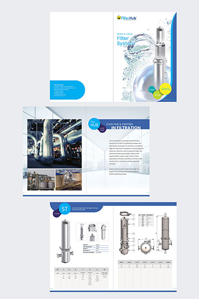 Product brochure design for FilterHub