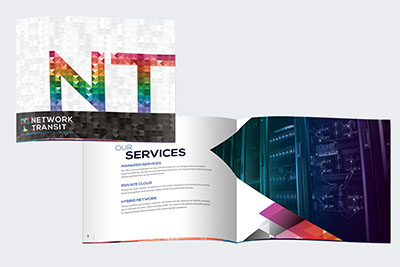 Company brochure design for Network Transit Sdn Bhd