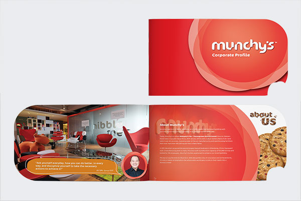 Company Profile Design for Munchy's